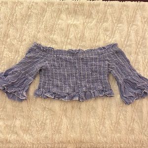 Purple Free People crop top